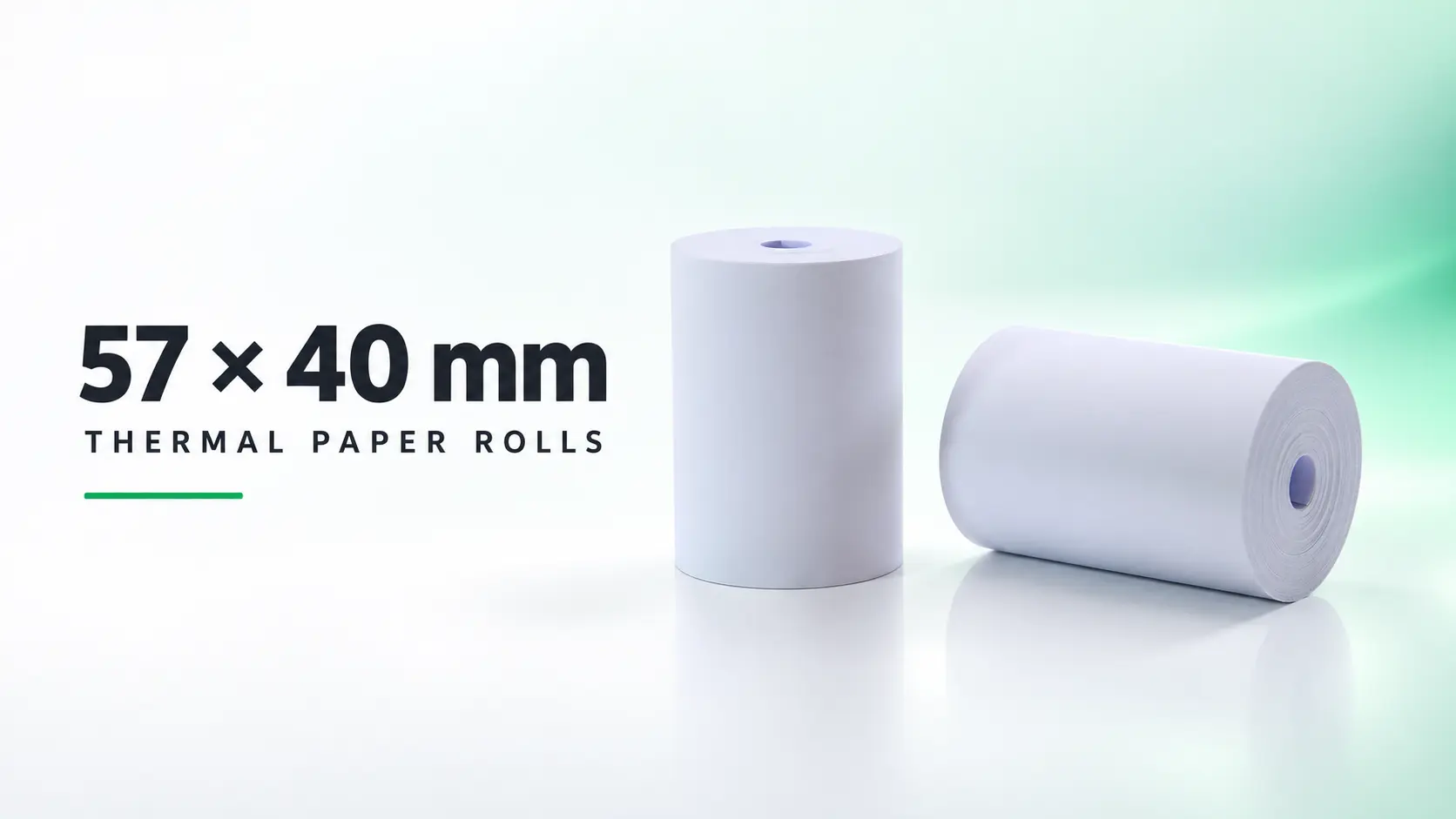 57 × 40 mm thermal paper roll