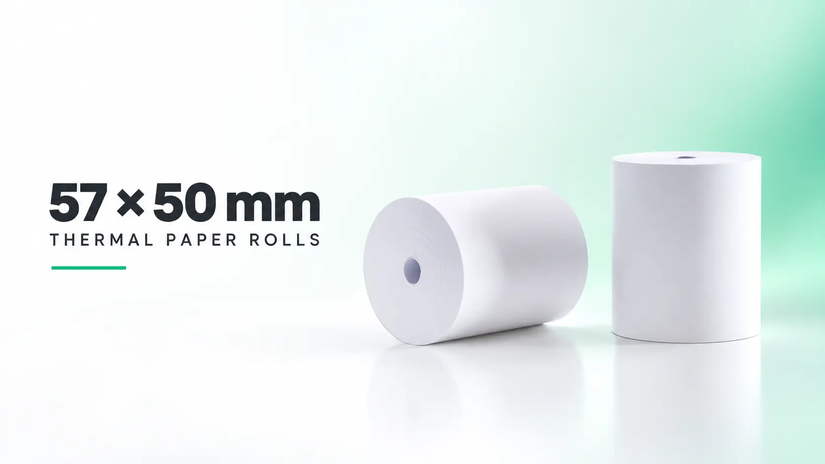 57 × 50 mm thermal paper roll