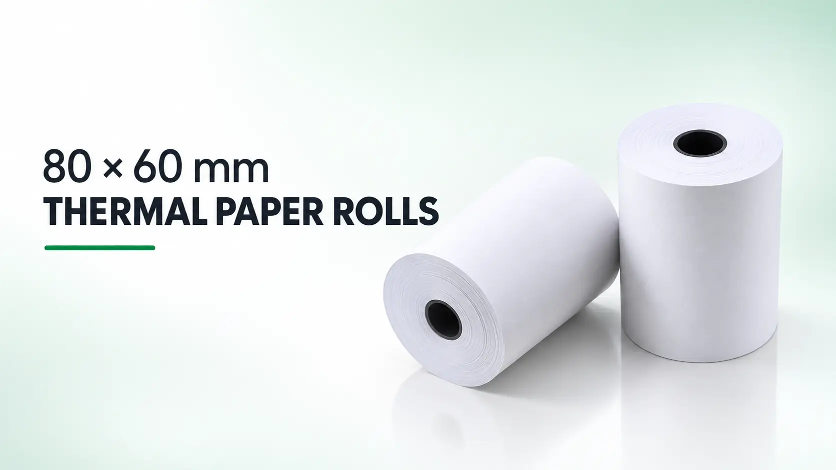 80 × 60 mm thermal paper roll