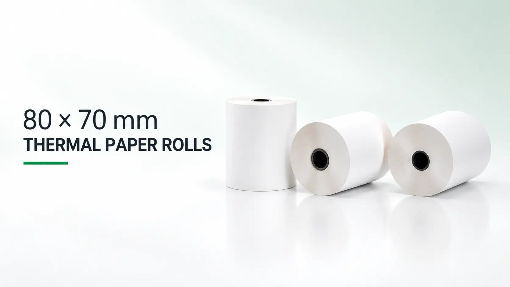 80 × 70 mm thermal paper roll