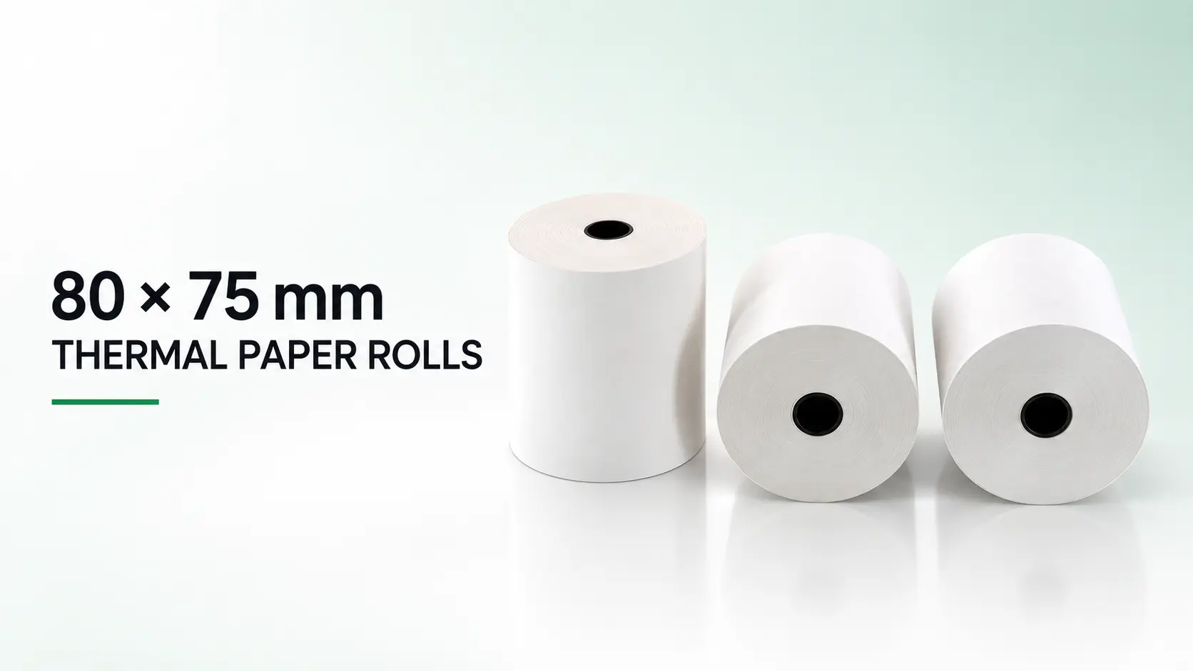 80 × 75 mm thermal paper roll