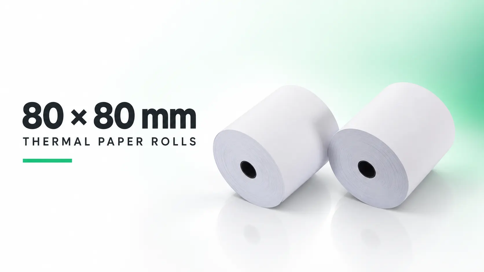 80 × 80 mm thermal paper roll